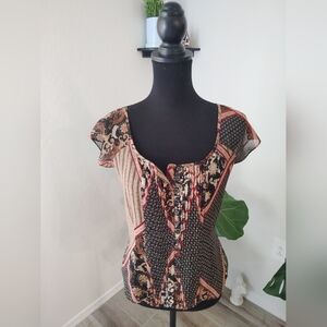 Vintage Emma James Patchwork Blouse